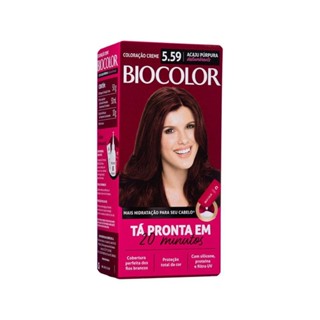 Tinta de Cabelo Biocolor Mini Kit Acaju Púrpura 5.59 em Oferta na Shopee