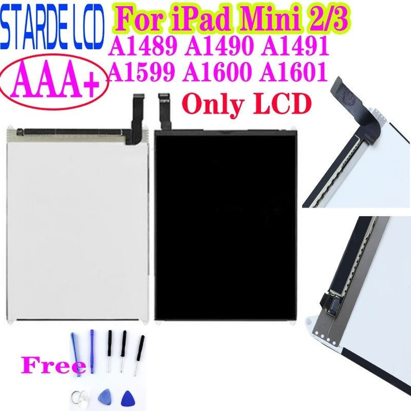 Tela LCD para iPad mini 2 3 A1489 A1490 A1491 A1599 A1600 A1601, qualidade AAA+,