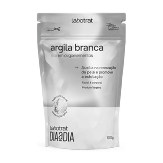 Argila Branca Esfoliante Nutre Facial Corporal Labotrat 100g em Oferta na Shopee