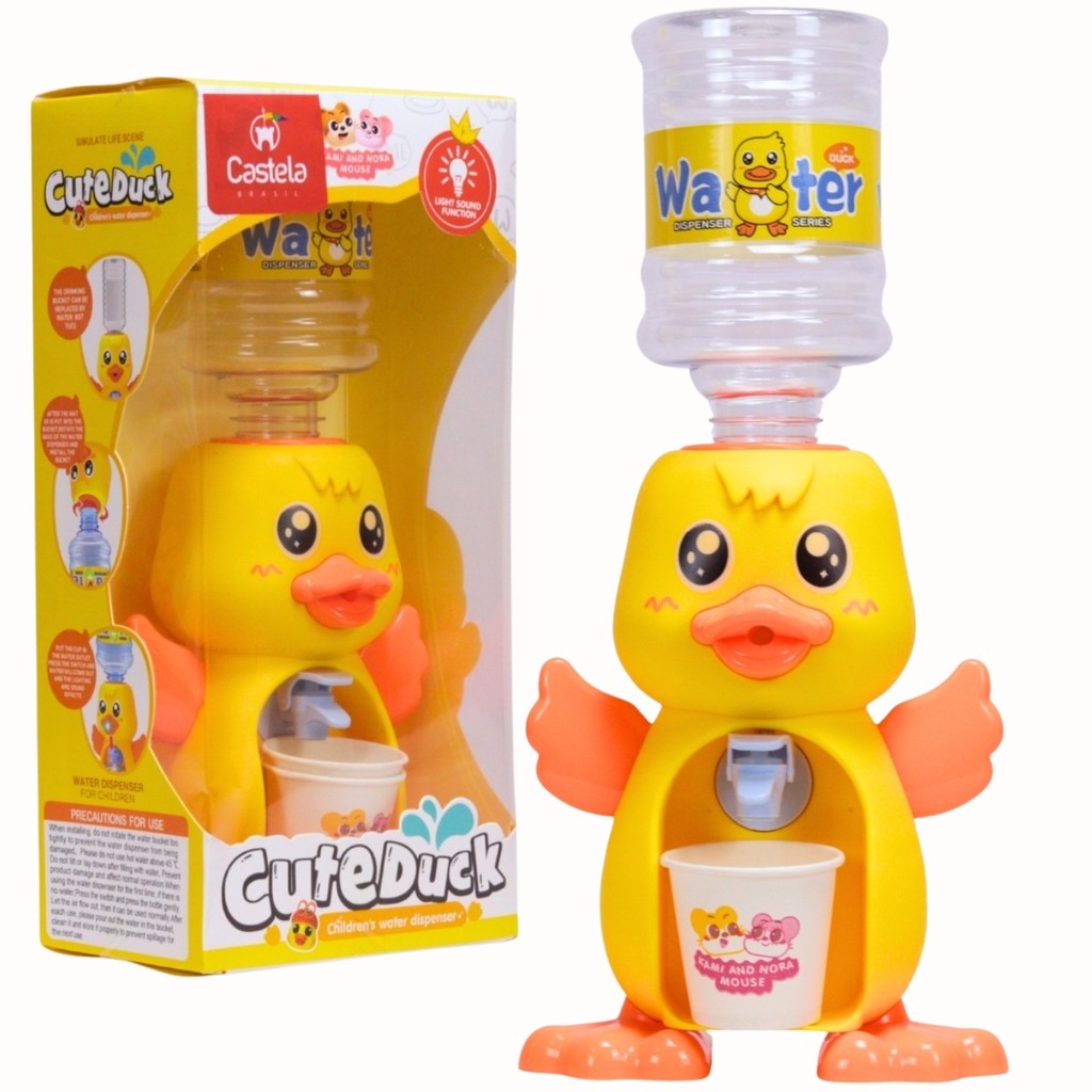Bebedouro De Patinho Com Som e Luz Dispenser Água - Castela em Oferta na Shopee