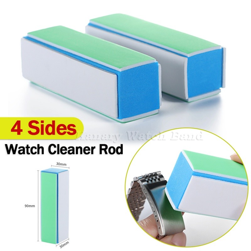 Esponja De Lixa De Polimento De Haste De Limpeza De Relógio De 4 Lados 1/2/3/4/5pcs Ferramentas De Reparo Para Relojoeir