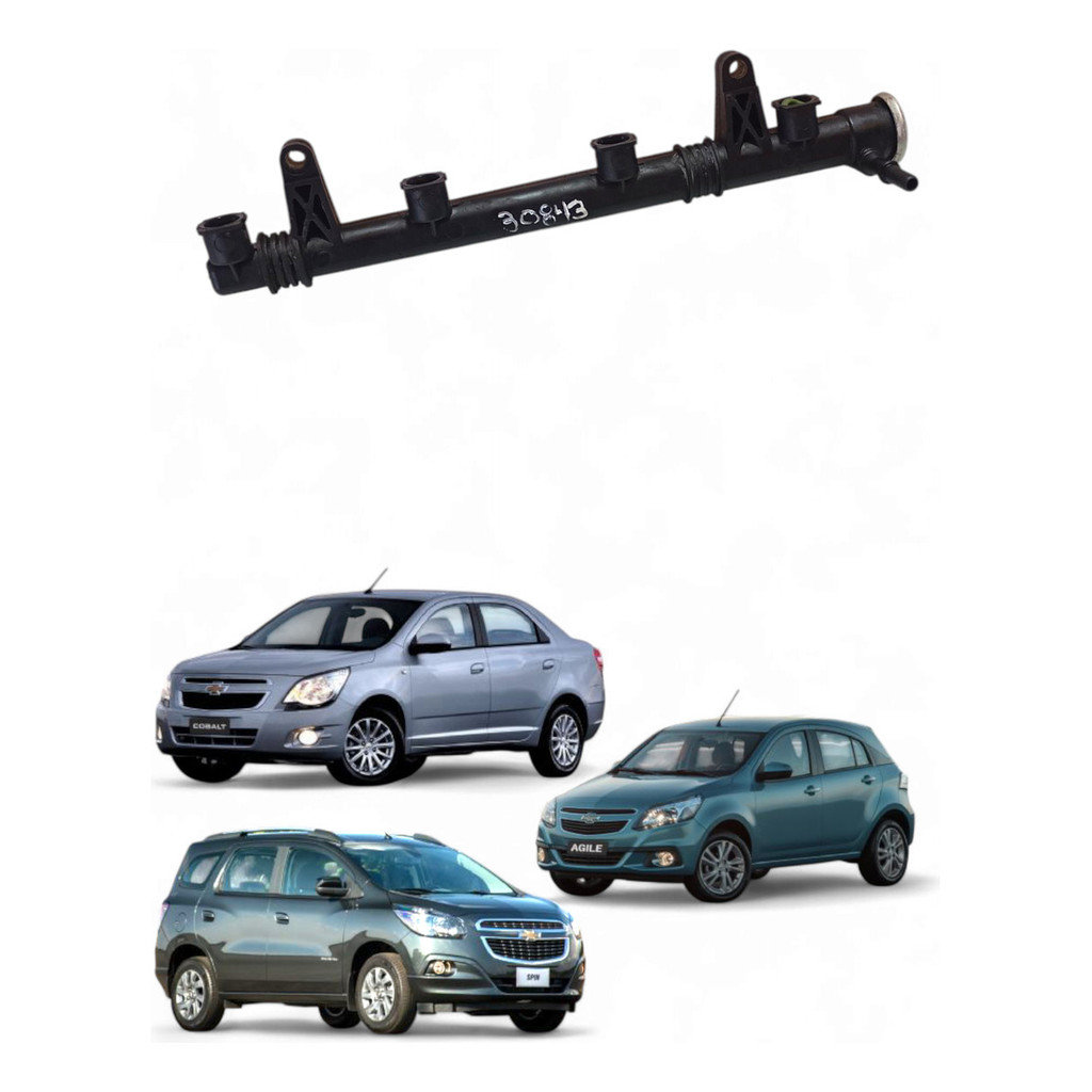 Flauta Bico Injetor Gm Spin Cobalt Agile 1.4 11/18 24578479
