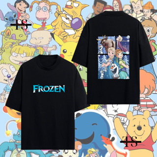 Camiseta Camisa Frozen Elza e Ana personagem 100% algodão em Oferta na Shopee