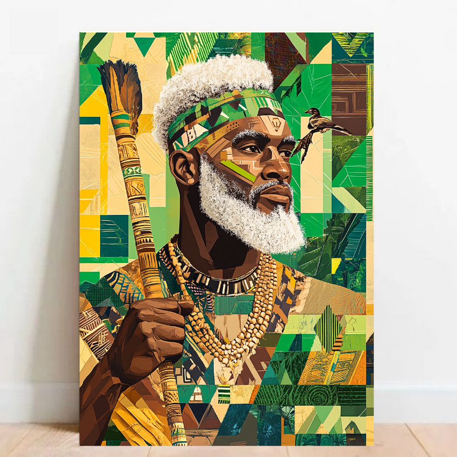Quadro Placa decorativa Oxossi Orixá Umbanda Candomblé Decorativo Oxalá 05