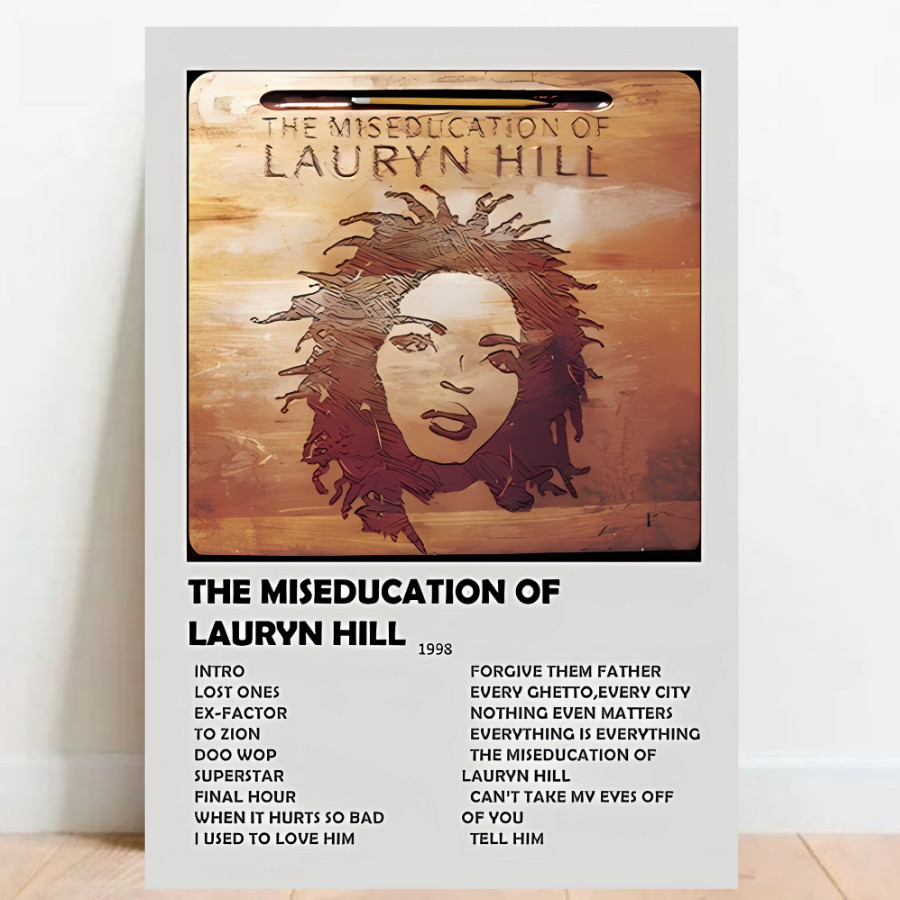 Quadro Placa Decorativa Ms. Lauryn Hill The Miseducation Of Lauryn Hill