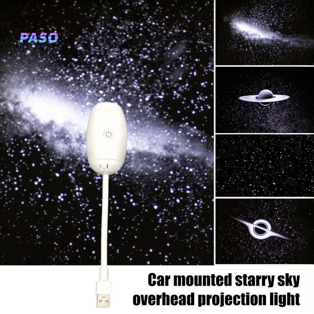 Imagem PAS-Projetor De Lente De Vidro Lâmpada De Estrela De Céu Estrelado 2 Em 1 Com Luz Noturna Usb Ambiente Relaxante Para Qu