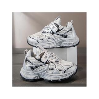 Crianças sapatos de rede meninos meninas sapatos esportivos outono novo estilo respirável estudantes Mid-Top leve superf