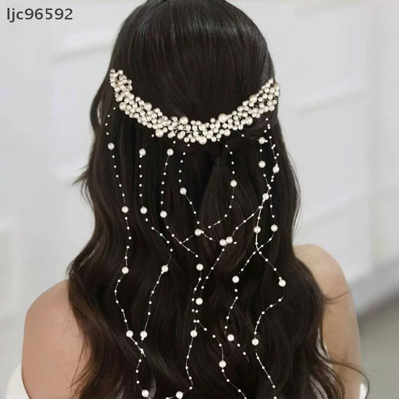 Acessório de Cabeça de Pérola para Noiva Acessórios de Cabelo de Pérola Acessórios de Vinha Estilo Boêmio Suprimentos pa