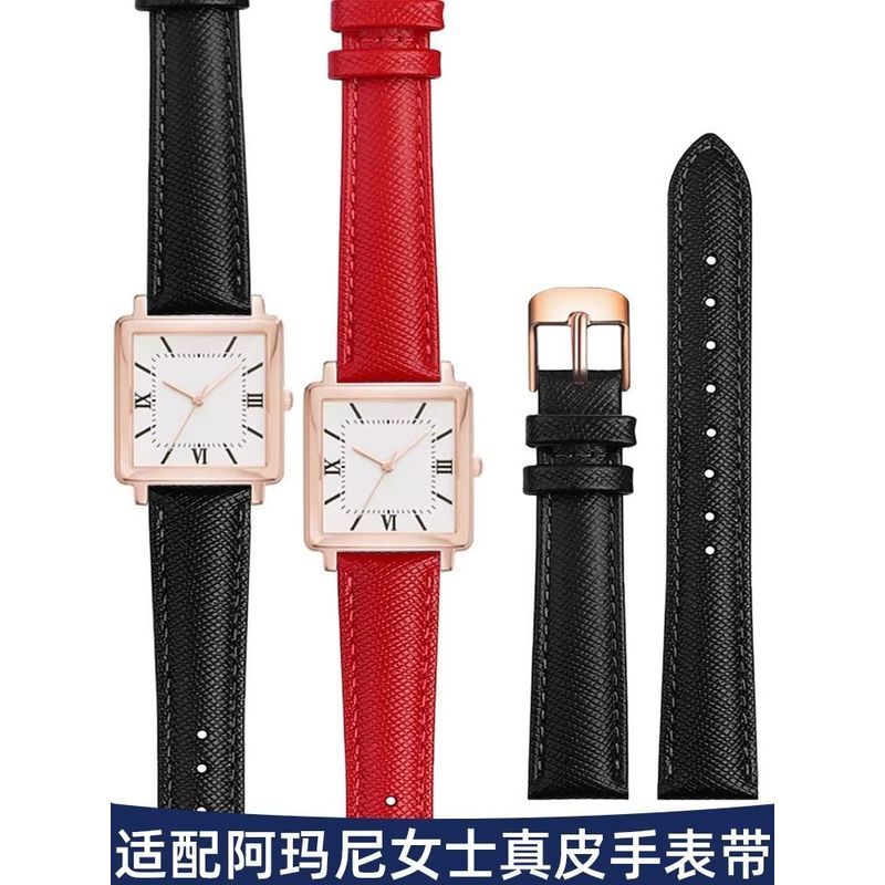 Famosa pulseira de relógio feminina couro genuíno adaptar Armani relógio AR11067AR1674 lagarto padrão borboleta fivela p