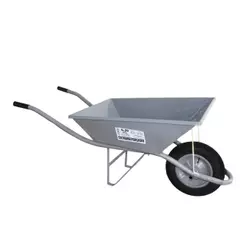 Carrinho de Mão Esfera Extra Forte 60L CH14 - Pneu com Câmara 3,25x8 Cinza
