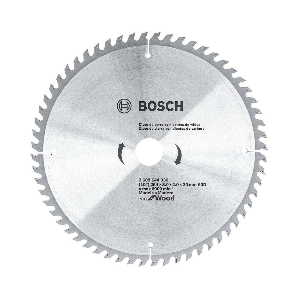 Disco de Serra Circular Bosch Eco 10" D254mm 60 Dentes