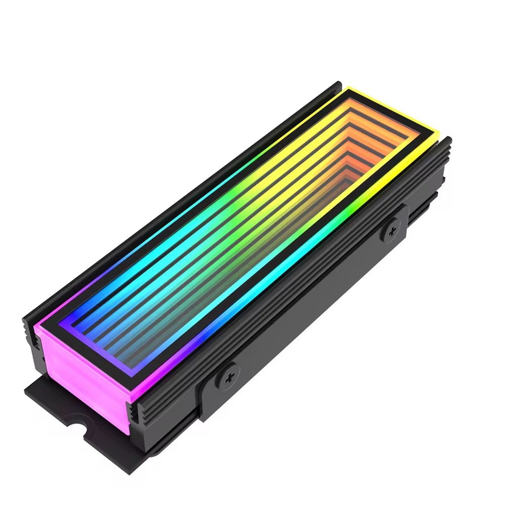 Cooler Dissipador para SSD NVMe M.2 2280 RGB LED Resfriamento para PC Gamer DELTA-CN510