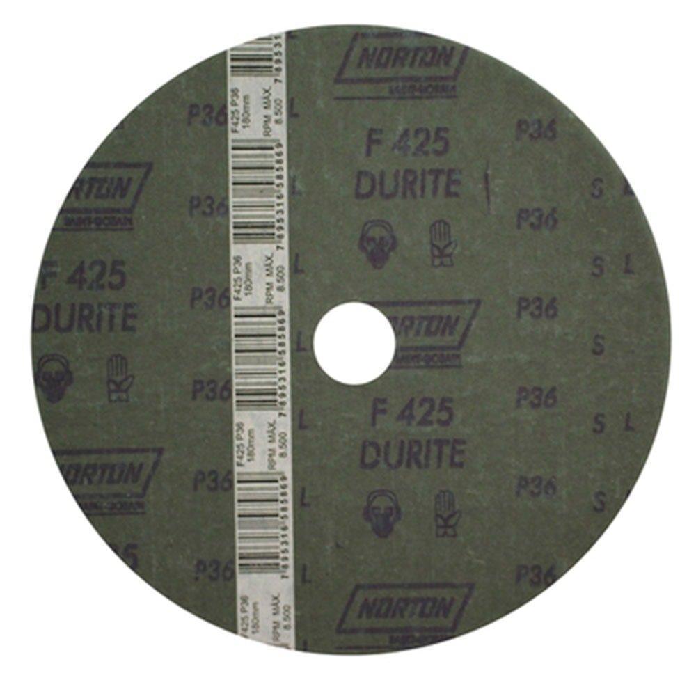 10 Discos Lixa Norton F425 G60 7" 180mm