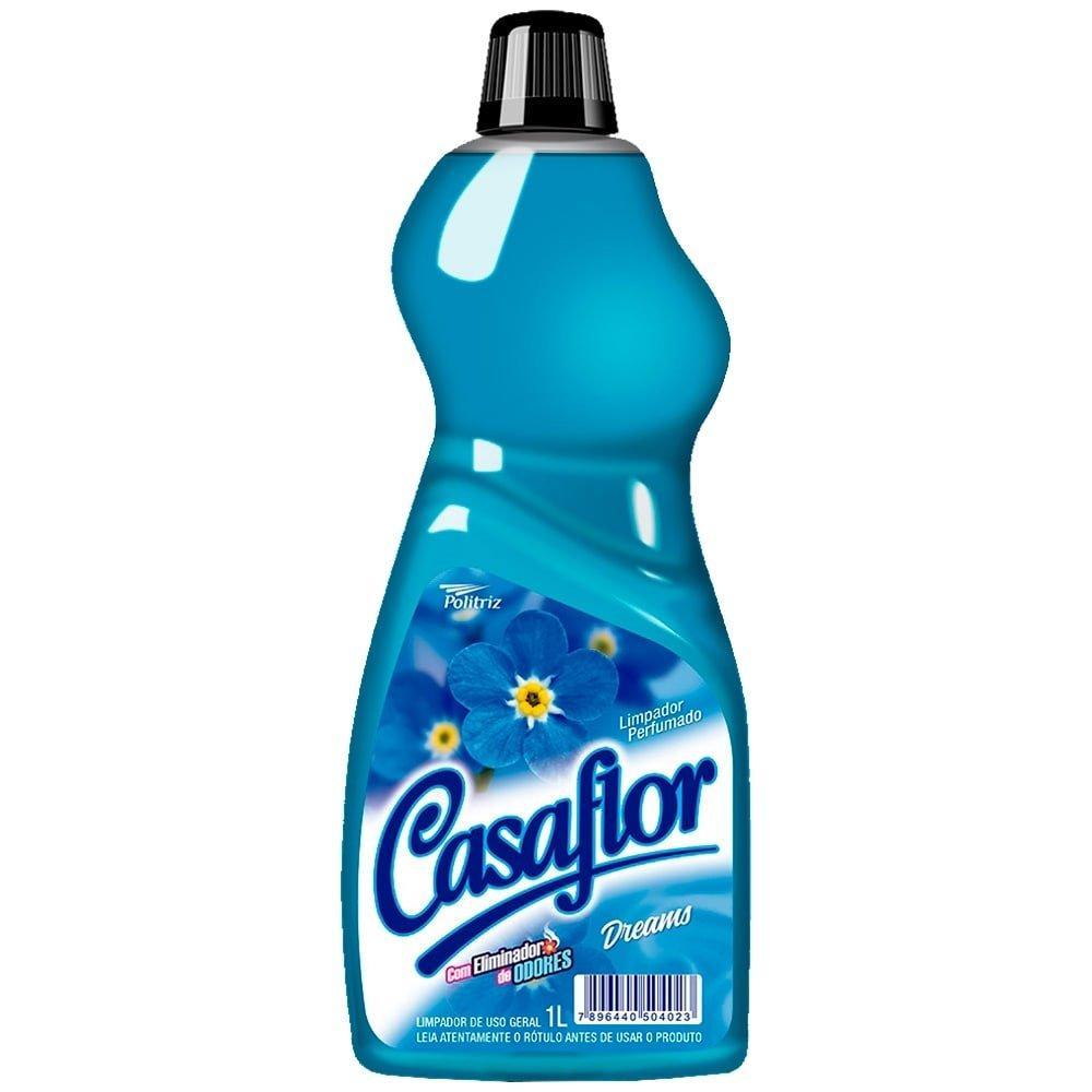 Limpador Perfumado Casaflor Dreams 1L - Embalagem com 12 Unidades
