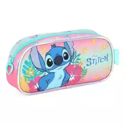 Estojo Escolar Luxcel Stitch Rosa EI42384SC0300UN