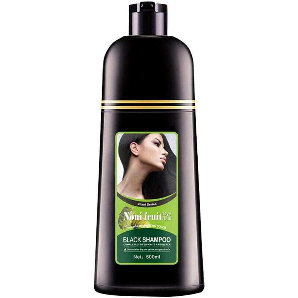 Shampoo Natural Orgânico para Tingimento Rápido de Cabelo, Shampoo Escurecedor e para Crescimento Capilar para Homens e