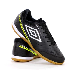 Chuteira Umbro Futsal Furious Preto e Verde - Masculino