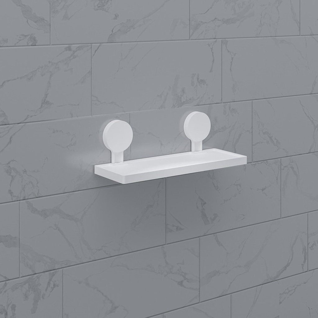 Prateleira para Banheiro com Adesivo 32,1cm Branco Branco