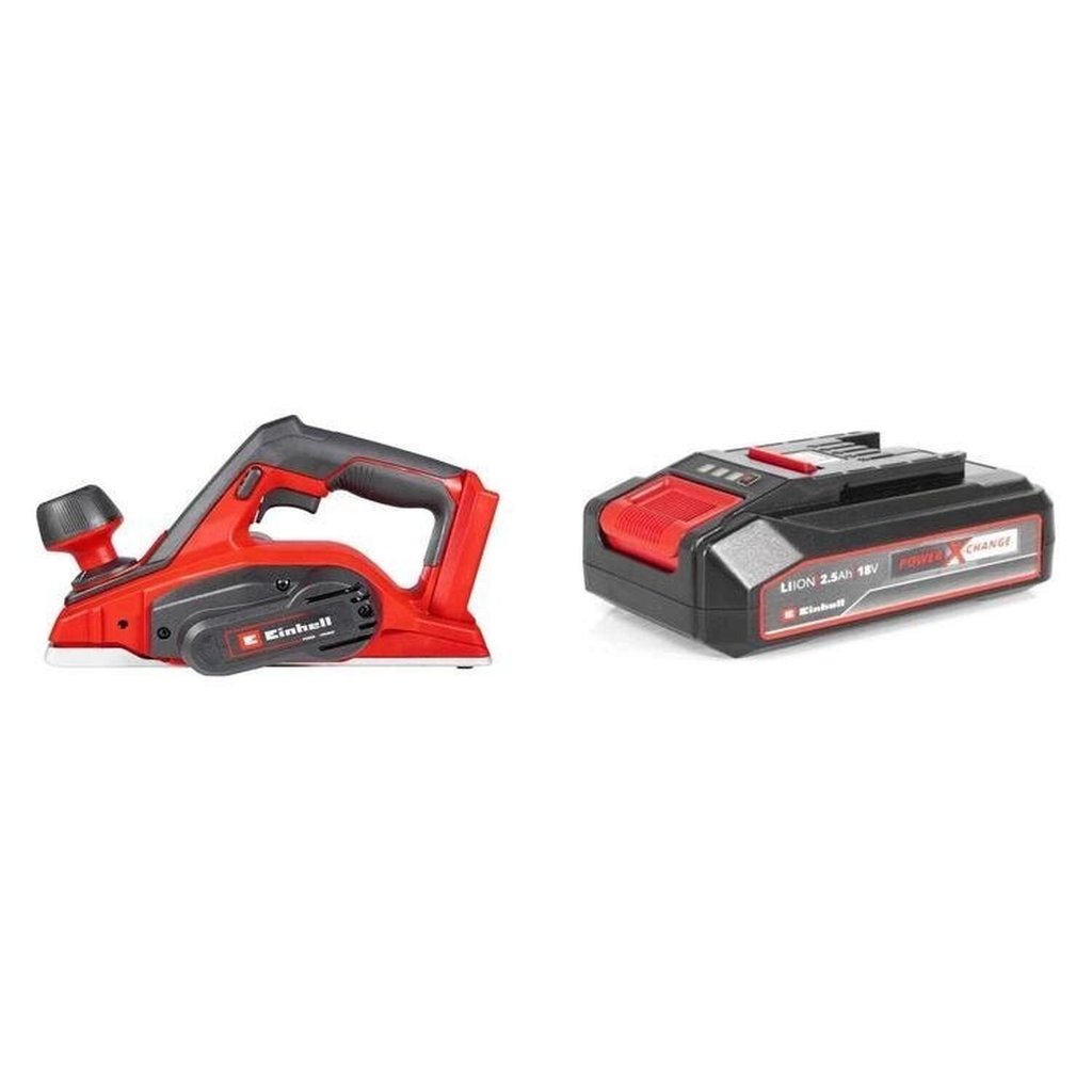 Kit Plaina a Bateria Te-Pl 18/82 Li com Bateria Power-X-Change 18V 2,5 Ah Li Einhell Preto