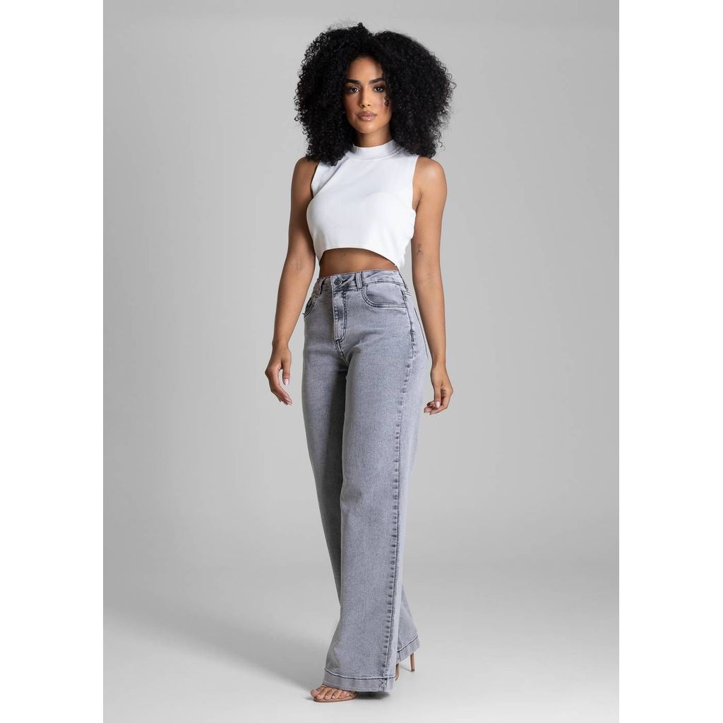 Calça Jeans Sawary Wide Leg - 283697 · foto 2
