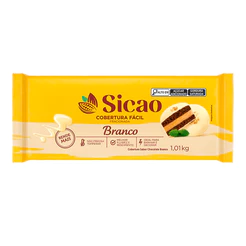 Cobertura Chocolate Branco Sicao Fácil Barra 1.01kg