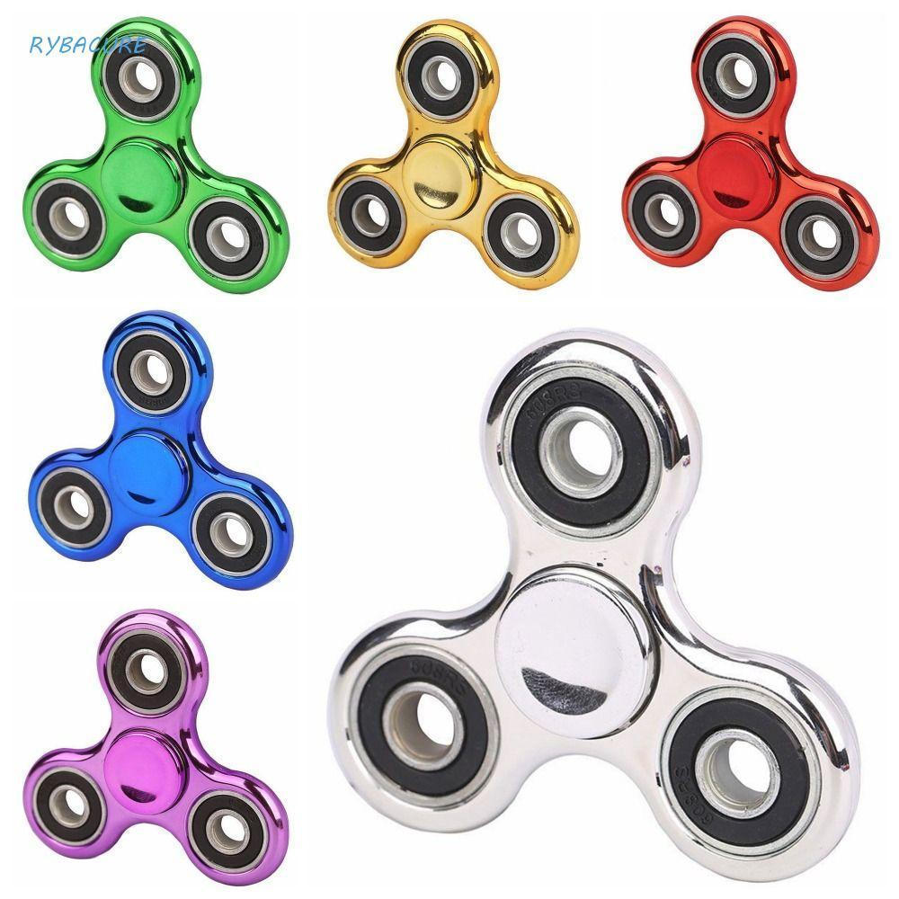 RYBACURE Hand Spinner , Chapeamento Giroscópio De Três Dedos Na Ponta Do Dedo , Brinquedo Sensorial De Descompressão