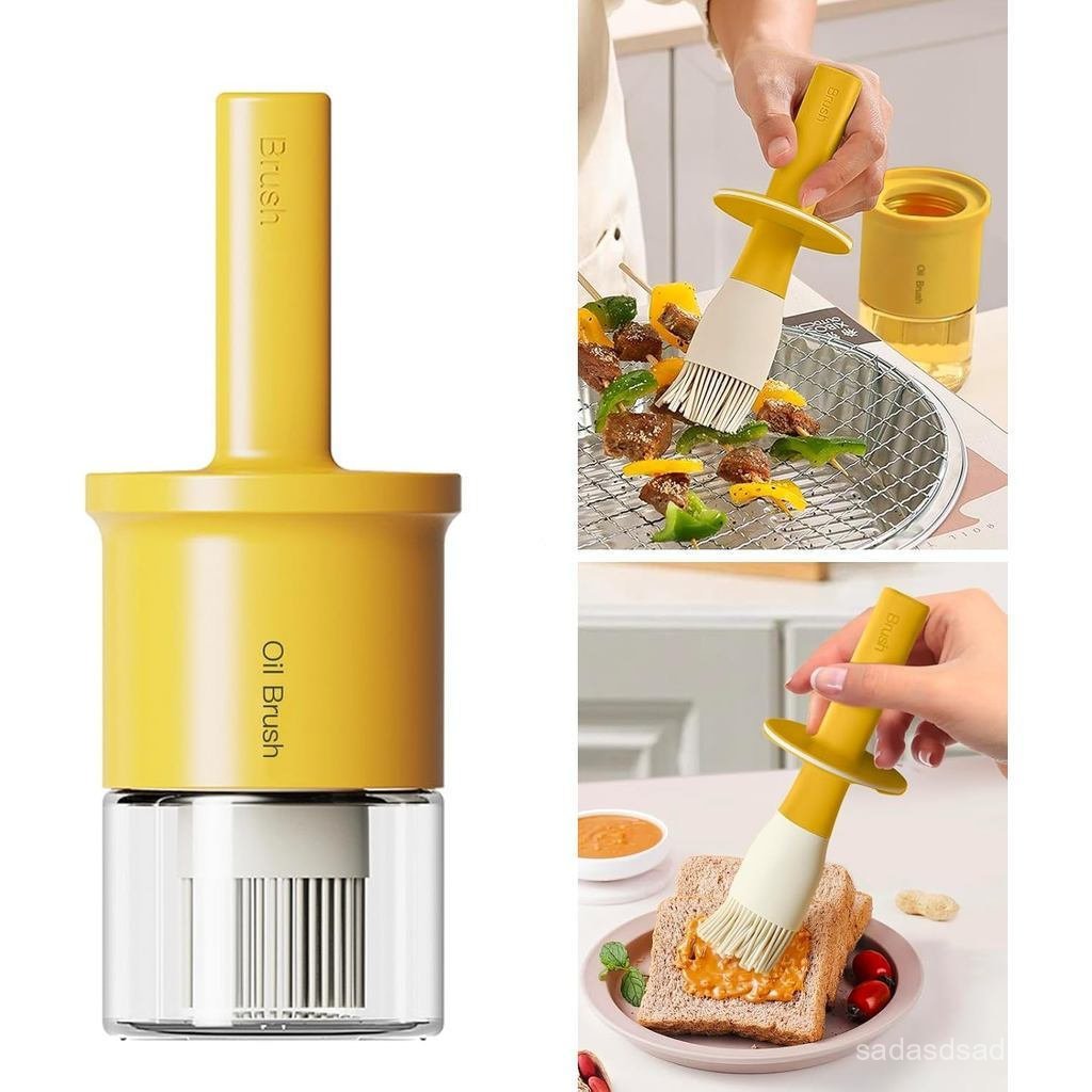 YARRAMATE Garrafa de Óleo de 300ml/10oz com Pincel - Garrafa de Óleo de Vidro Resistente ao Calor para Uso na Cozinha co