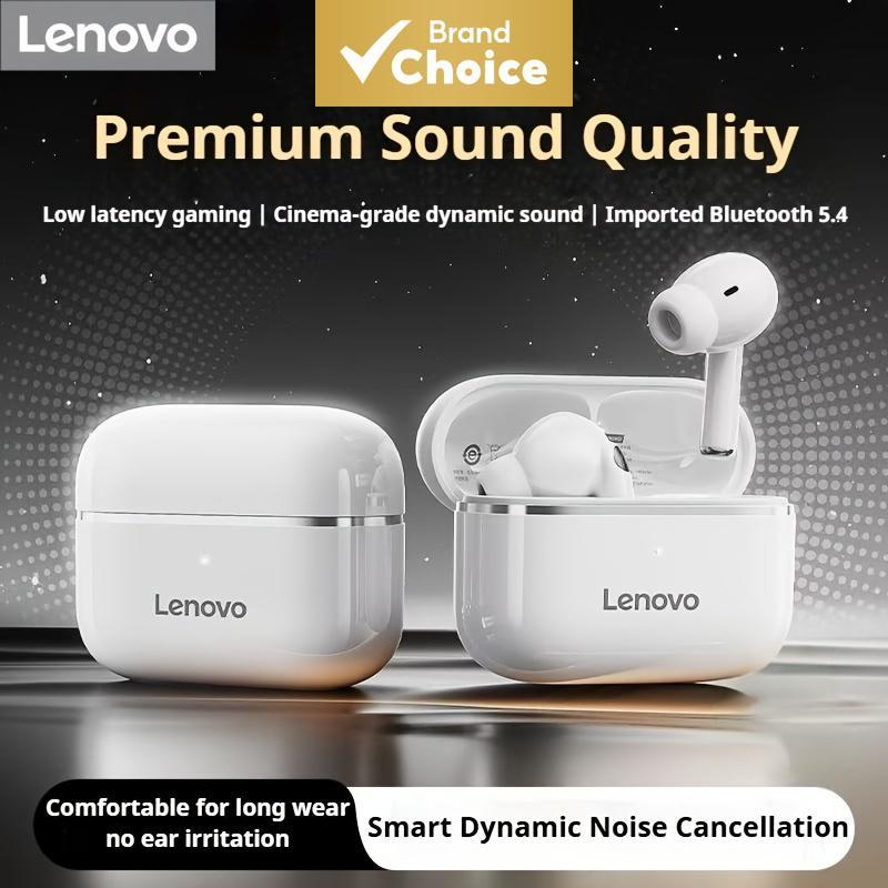 Fones de Ouvido Sem Fio Lenovo EA230, 100% Originais, Bluetooth 5.4, Bateria de 24h, Pretos/Brancos/Bege, para jogos