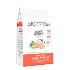 Ração 400g Biofresh Gato Castrado Frango