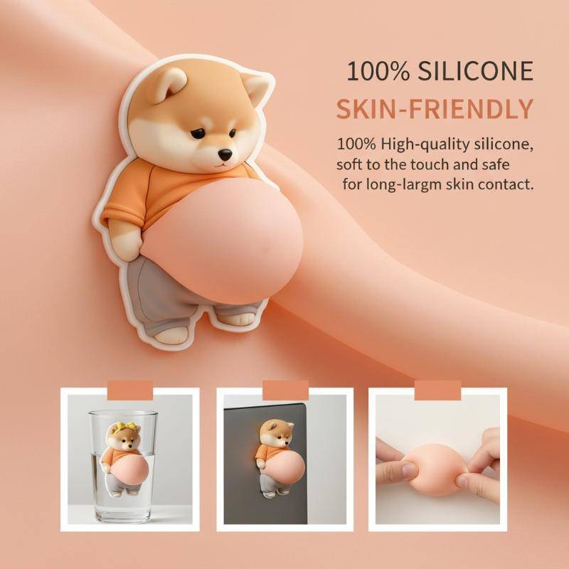 3D Shiba Inu Filhote De Cachorro Stiers Barriga Stier Bonito Animal Para Festa De Aniversário Favor Artesanato