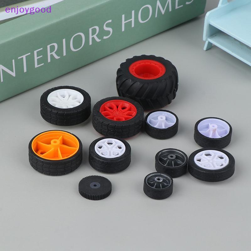 10 Pçs PC Brinquedo Roda Pneus De Aro De Borracha DIY Mini Tecnologia 4WD Coloridos Buraco Diâmetro 2mm 2.5mm 3mm Para R