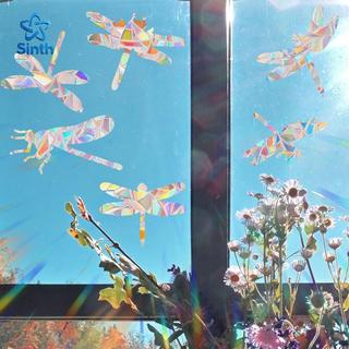 Sinth Janela Stiers Sun Catcher Arco-Íris Fabricante DIY Gato Pássaro Lua Sol Decalques Para Crianças Quarto Parede Vidr
