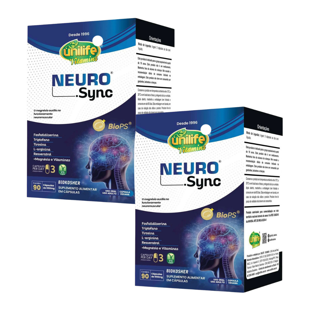 KIT 2 NEURO SYNC 90 CAPS UNILIFE
