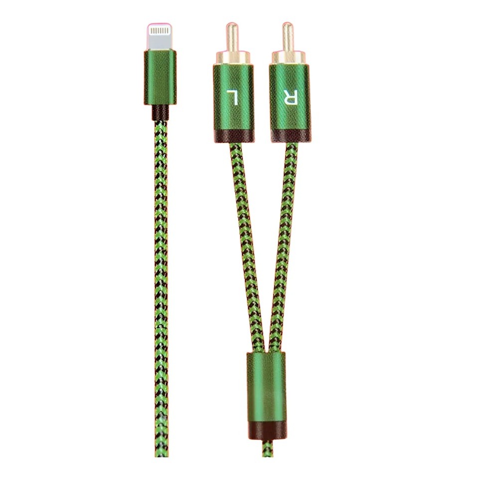 Cabo Lightning X Rca 2 Vias 1m Adapta Iphone X 2 Rca MCB-042
