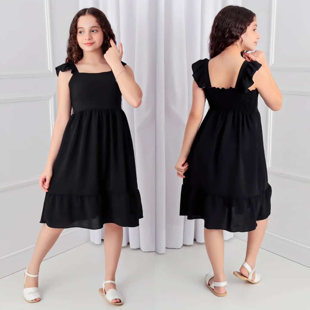 Vestido Infantil Rafaelita Medi 💕 Várias Cores ✨ Do Tamanho 4 ao 16 👗