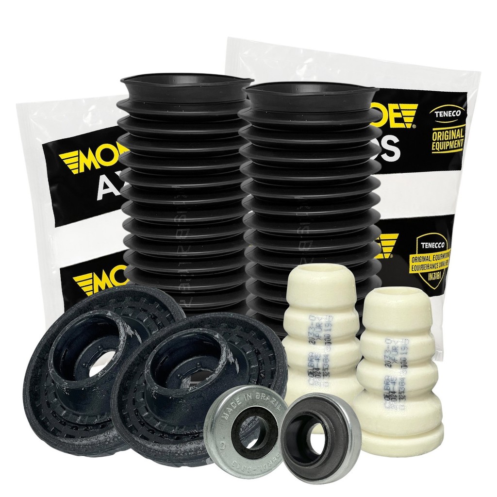 Kit Suspensão Dianteira Batente Coifa Coxim Rolamento Axios 044.2754 GM Cobalt Sonic Spin P/ 2 Lados