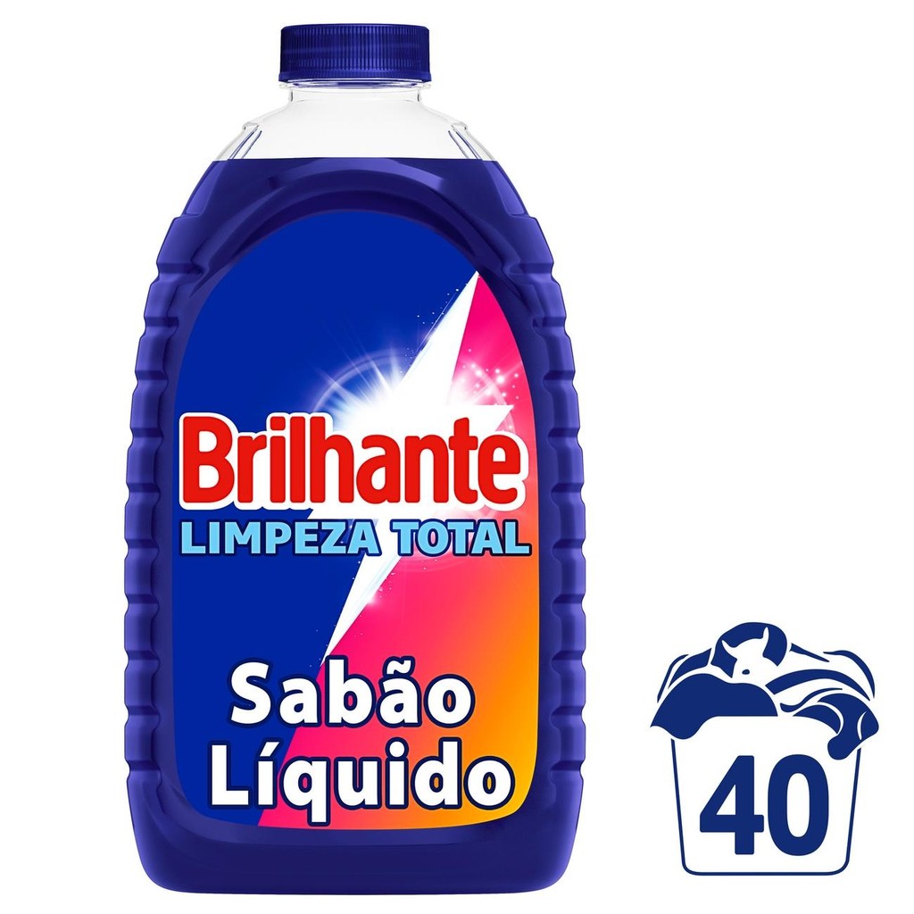 Sabão Líquido Brilhante Limpeza Total 3 Litros