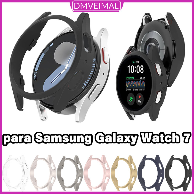 Capinha Capa Case PC De Acrílico Para Relógio Smartwatch Samsung Galaxy Watch 7 44mm 40mm Sem Película De Proteção