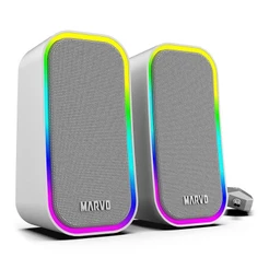 Caixa de Som Marvo SG-285, RGB, 3W RMS, Cinza, SG-285-GY