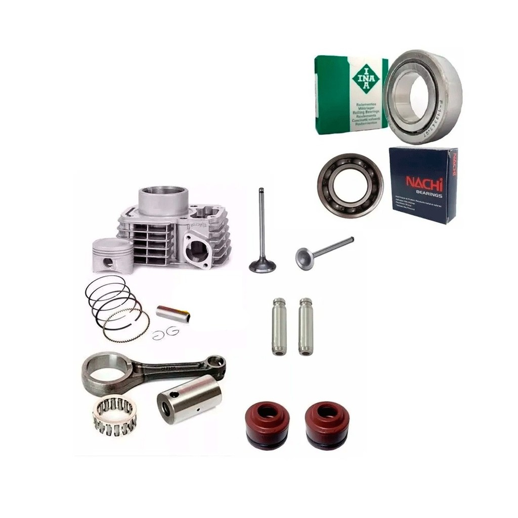 Kit Cilindro Motor Biela Rolamentos HONDA Cg Fan125 2009/17