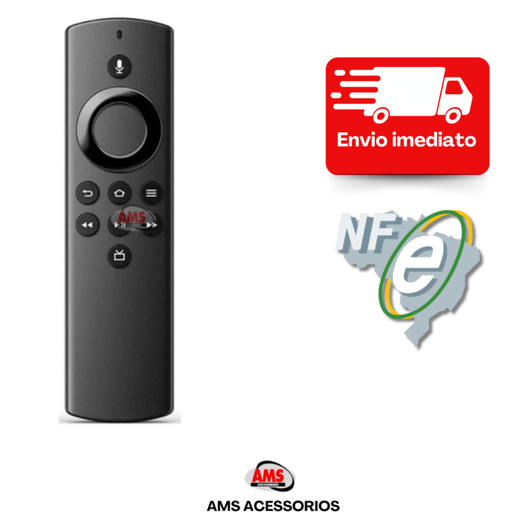 Controle Remoto Voz Para Amazon Fire Stick E Fire Stick 4k