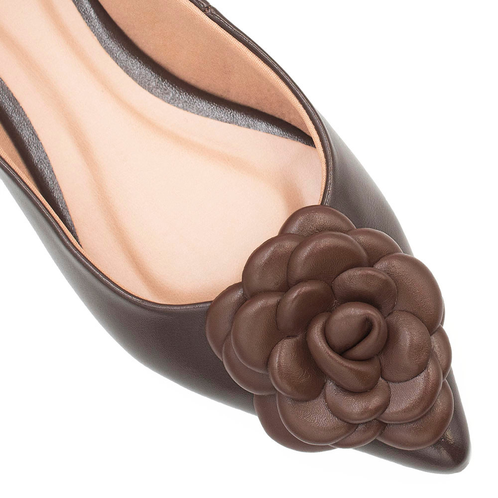 Detalhes do Sapatilha Zatta Flor Bico Fino Rosangela