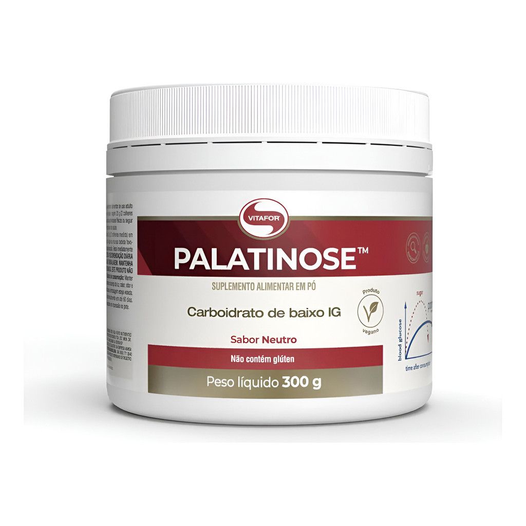 Palatinose Carboidrato Baixo Índice Glicêmico 300g Vitafor