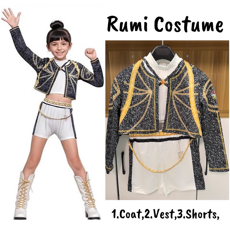 Kids K-Pep Domen Hanters Zuey Romi Mera Costume Fancy Dress Cosplay Virtual Idol
