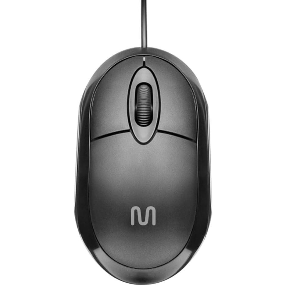 Mouse Usb Optico Com Fio Mo300 Preto Multilaser