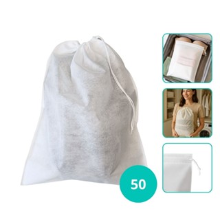 Kit 50 Sacos Tnt 40x50 cm Calçados Sapato Chinelo Roupa Lavanderia Organizar Armário Mala Viagem em Oferta na Shopee