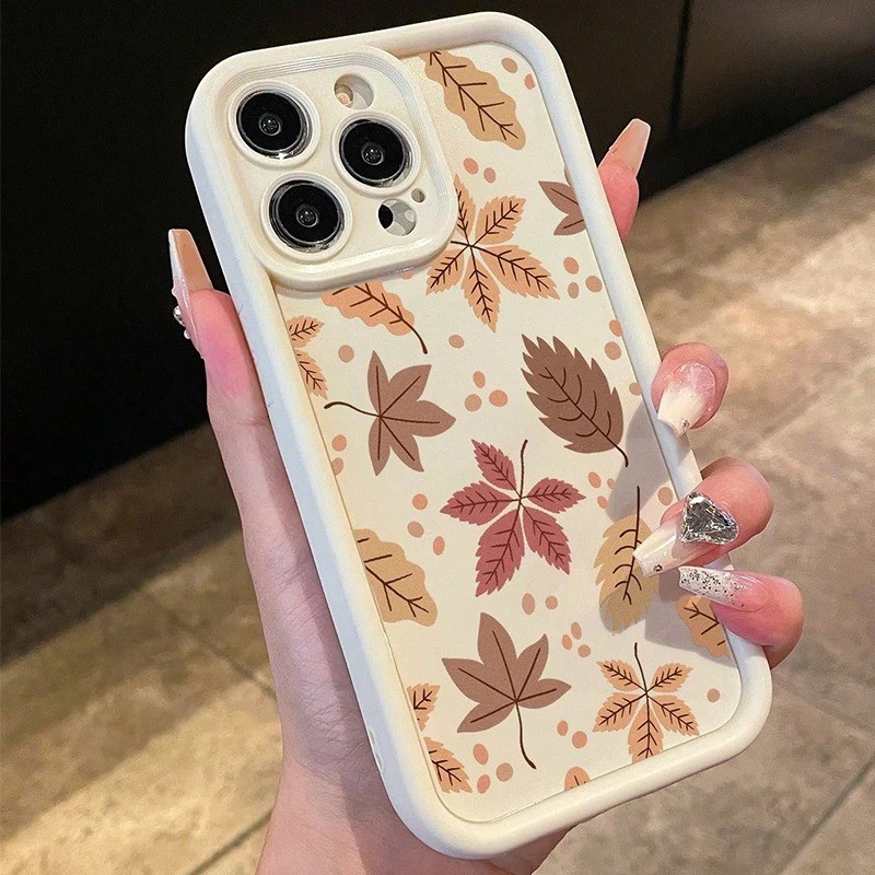 Capa De Telefone Para Samsung A15 A07 A16 A06 A55 A35 A56 A05 A36 A26 A25 A54 A34 A14 Quente Outono Caído Folha