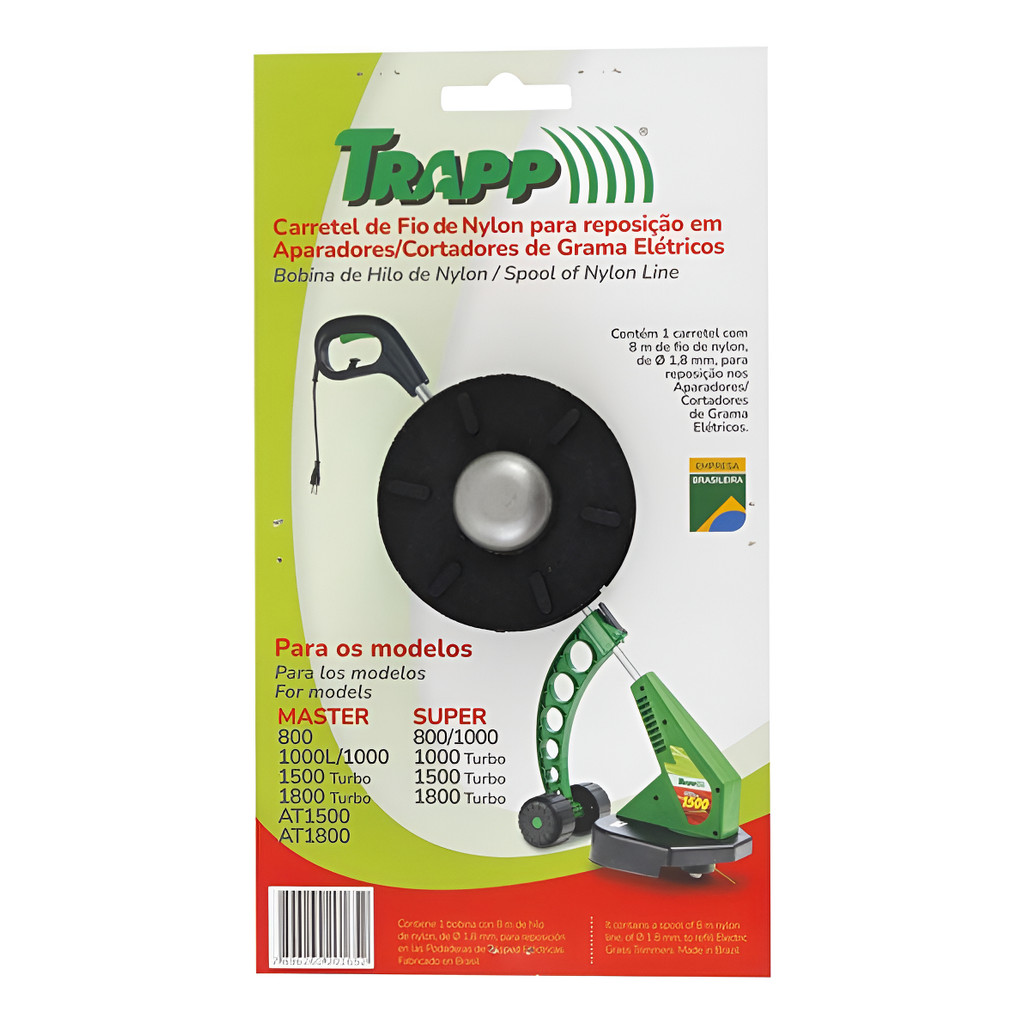 Fio De Nylon Refil 1,8mm 8m Trapp