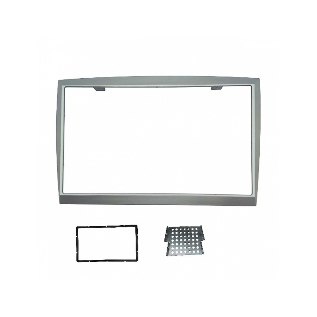 Moldura 6.8" e 7" Renault Megane Dynamique Sedan, Grand Tour (Com suporte) 07/13 - Prata em Oferta na Shopee