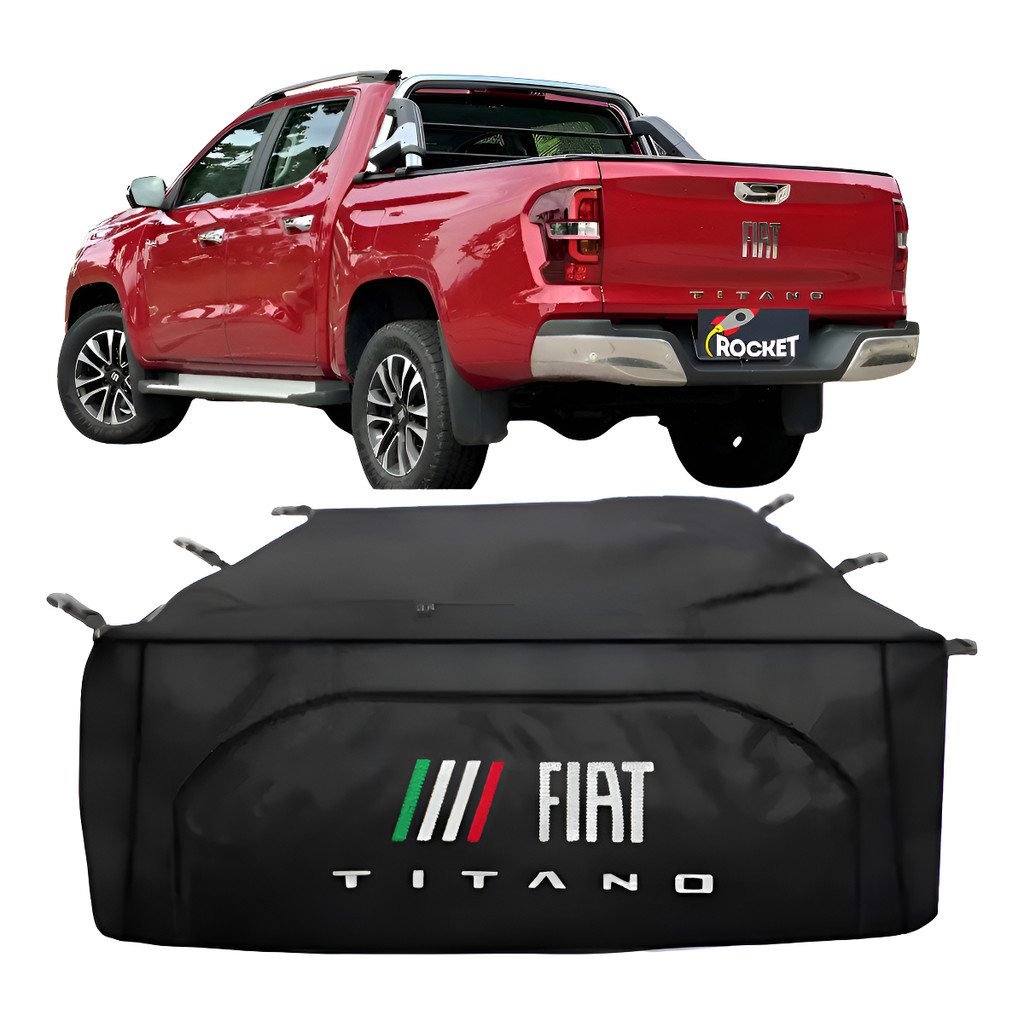 Bolsa Maleiro Super Premium 840 Litros Fiat Titano 2025 Impermeável Bordada
